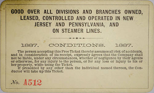CENTRAL RAILROAD OF NEW JERSEY PASS