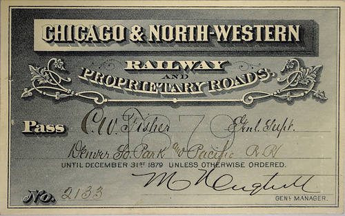 CHICAGO & NORTH-WESTERN RAILWAY PASS