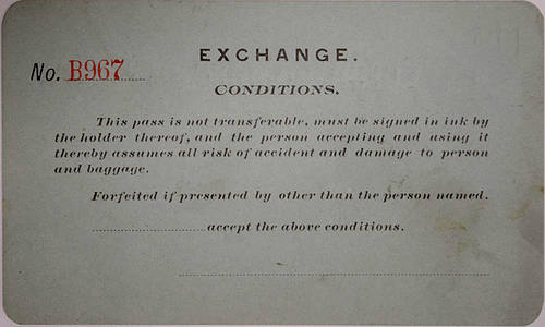 COLORADO MIDLAND RAILWAY PASS