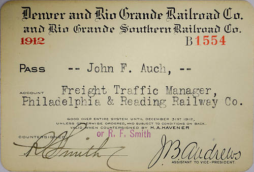 DENVER & RIO GRANDE RAILROAD CO and RIO GRANDE SOUTHERN RAILROAD CO. PASS