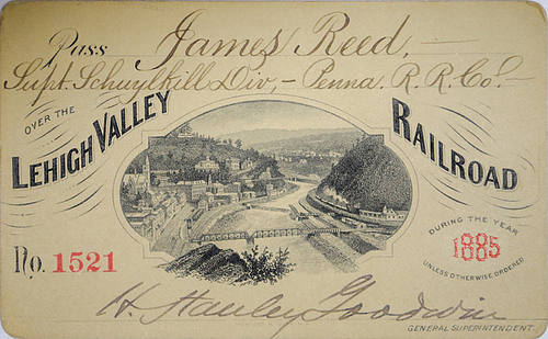 LEHIGH VALLEY RAILROAD COMPANY PASS