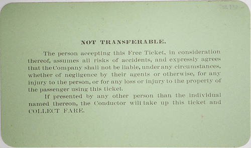 QUAKERTOWN & EASTERN RAILROAD COMPANY PASS