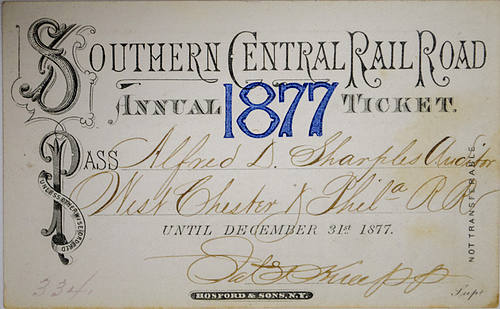 SOUTHERN CENTRAL RAILROAD PASS
