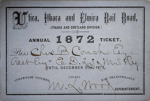 UTICA ITHACA & ELMIRE RAILROAD PASS