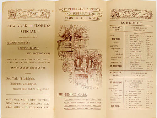 ATLANTIC COAST LINE TIMETABLE