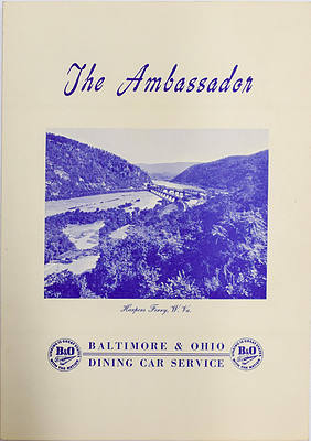 BALTIMORE & OHIO MENU