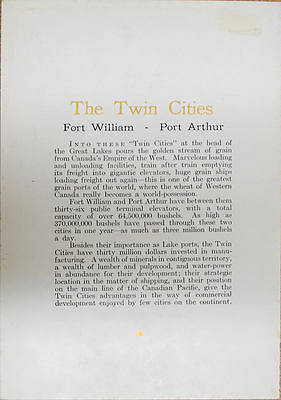 CANADIAN PACIFIC MENU