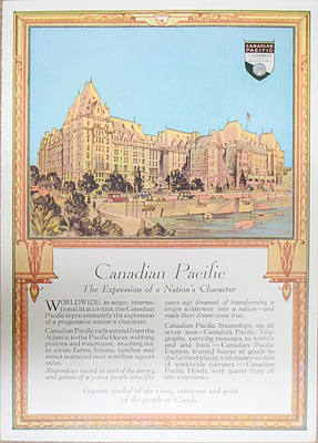CANADIAN PACIFIC MENU
