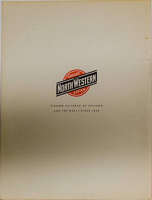 CHICAGO & NORTH WESTERN RAILWAY MENU