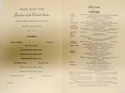 DENVER & RIO GRANDE WESTERN MENU