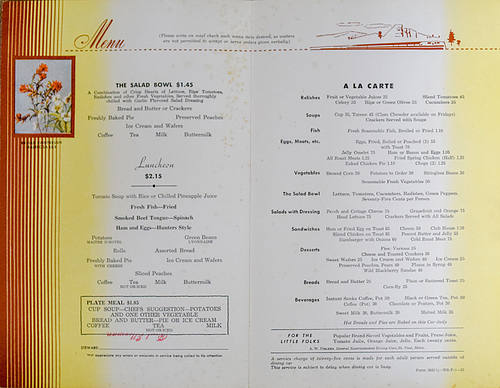 GREAT NORTHERN MENU