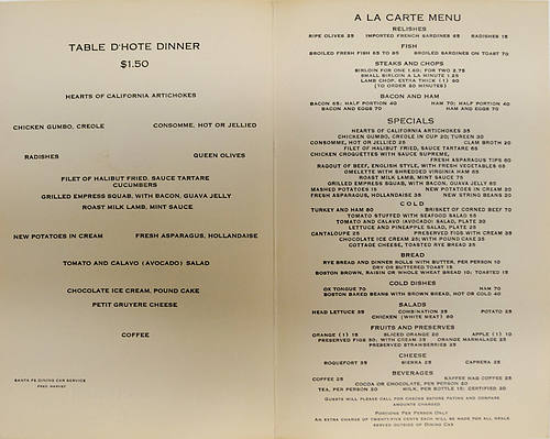 SANTA FE MENU