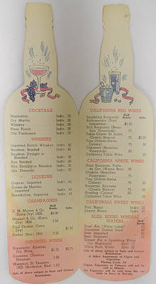 UNION PACIFIC BEVERAGE LIST