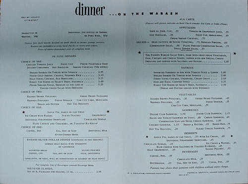 WABASH MENU