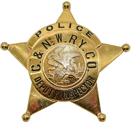 C&NWRY CO POLICE BADGE