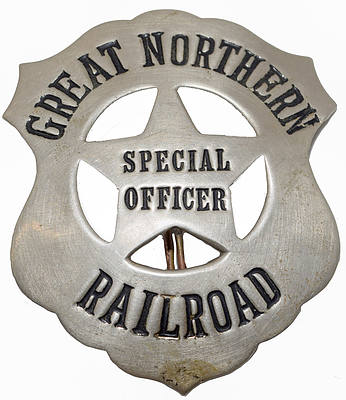 GREAT NORTHERN RAILROAD SPECIAL OFFICER BADGE