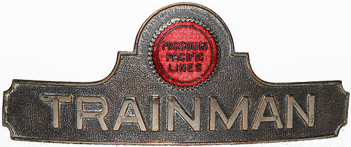 MISSOURI PACIFIC TRAINMAN BADGE