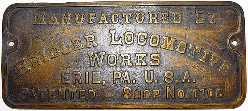 NORTHERN PACIFIC BUILDER’S PLATE
