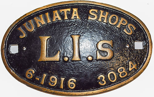 PENNSYLVANIA RR BUILDER’S PLATE