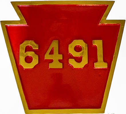PENNSYLVANIA RR NUMBER PLATE