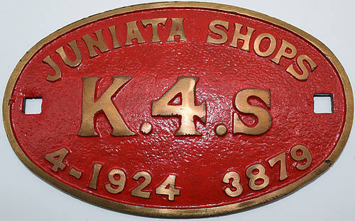 PENNSYLVANIA RR BUILDERS PLATE