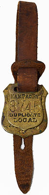 KAN. PAC. RY 3745 LOCAL BAGGAGE TAGS