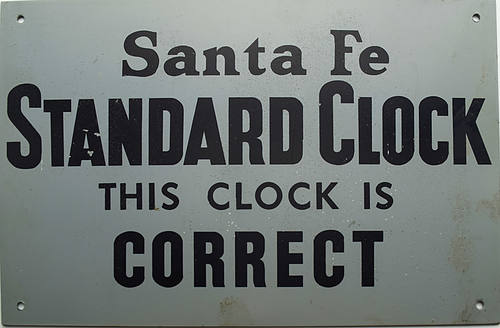 SANTA FE CLOCK SIGN