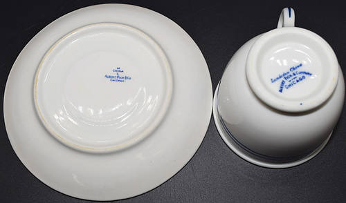 AT&SF BLEEDING BLUE CUP & SAUCER