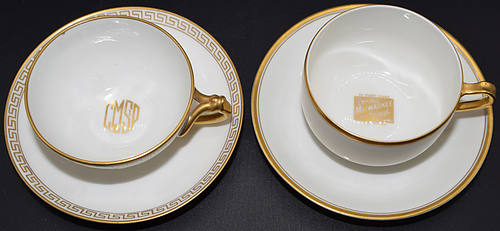 CM&STP OLYMPIAN TEACUPS & SAUCERS