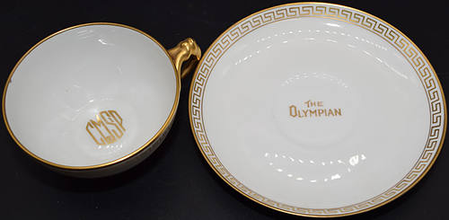 CM&STP OLYMPIAN TEACUPS & SAUCERS