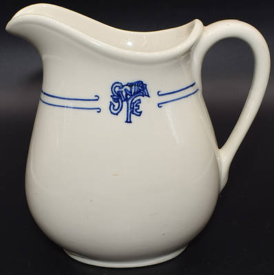 AT&SF BLEEDING BLUE PITCHER
