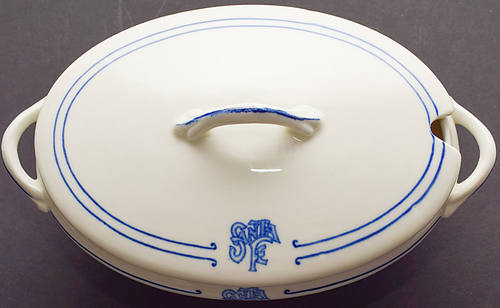 AT&SF BLEEDING BLUE TUREEN