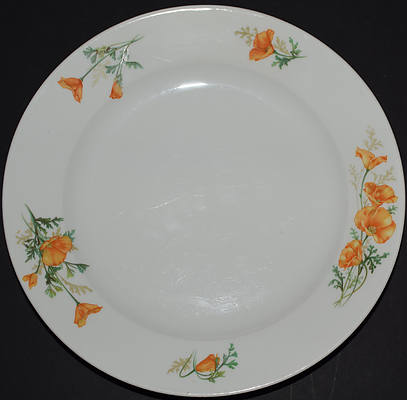 AT&SF CALIFORNIA POPPY CHOP DISH