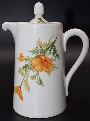 AT&SF CALIFORNIA POPPY CHOCOLATE POT
