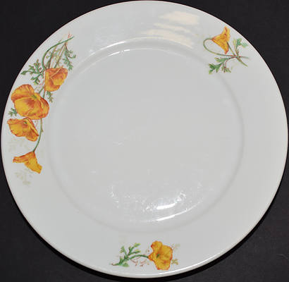 AT&SF CALIFORNIA POPPY DINNER PLATE