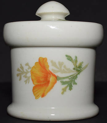 AT&SF CALIFORNIA POPPY MUSTARD POT