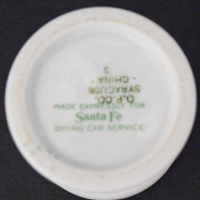 AT&SF CALIFORNIA POPPY MUSTARD POT