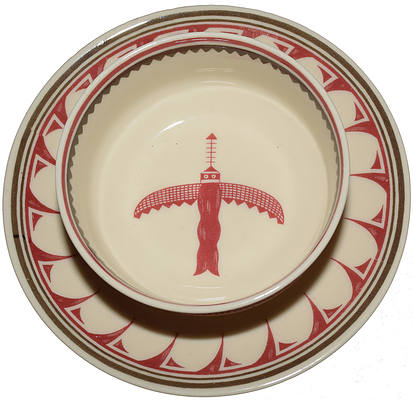 AT&SF MIMBRENO RAMEKIN & SAUCER