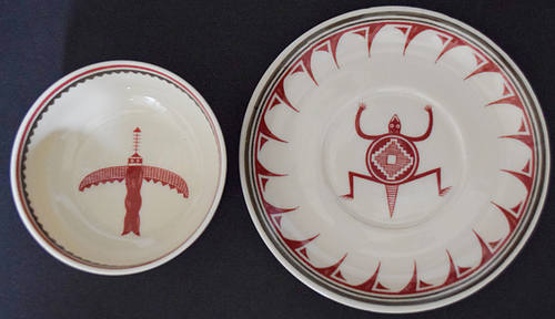 AT&SF MIMBRENO RAMEKIN & SAUCER