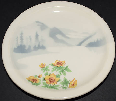 GN MOUNTAINS & FLOWERS PLATE