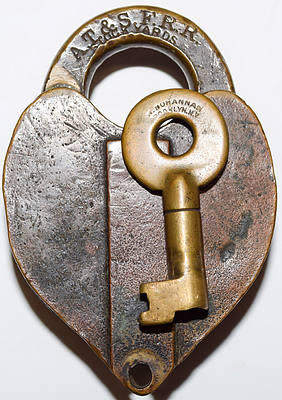 AT&SFRR STOCK YARDS LOCK