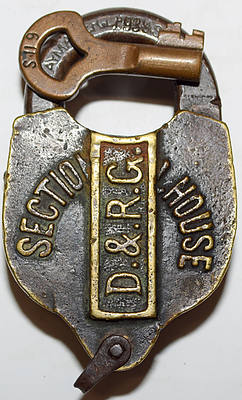 D&RG SECTION HOUSE LOCK