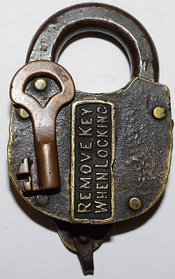 D&RG SECTION HOUSE LOCK