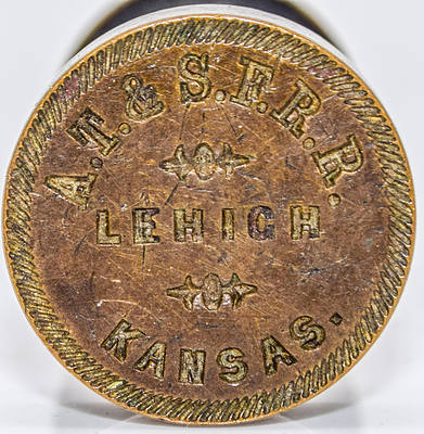 AT&SFRR LEHIGH KANSAS WAX SEAL