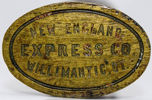 NEW ENGLAND EXPRESS CO. WILLMANTIC CT. WAX SEAL