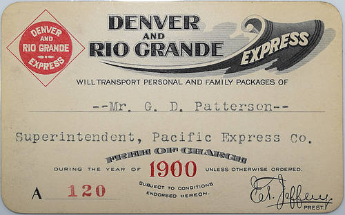 DENVER & RIO GRANDE EXPRESS PASS