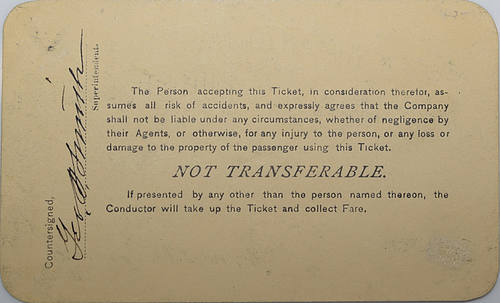 ERIE & WYOMING VALLEY RAILROAD COMPANY PASS