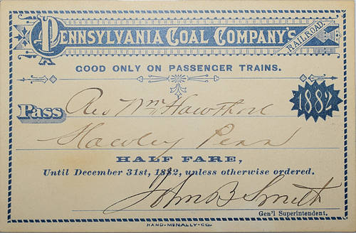 PENNSYLVANIA COAL COMPANY PASS