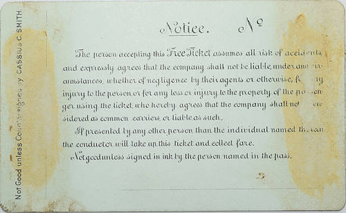 RIO GRANDE WESTERN RAILWAY COMPANY PASS