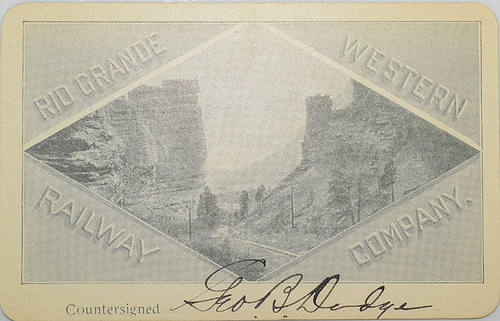 RIO GRANDE WESTERN RAILWAY COMPANY PASS